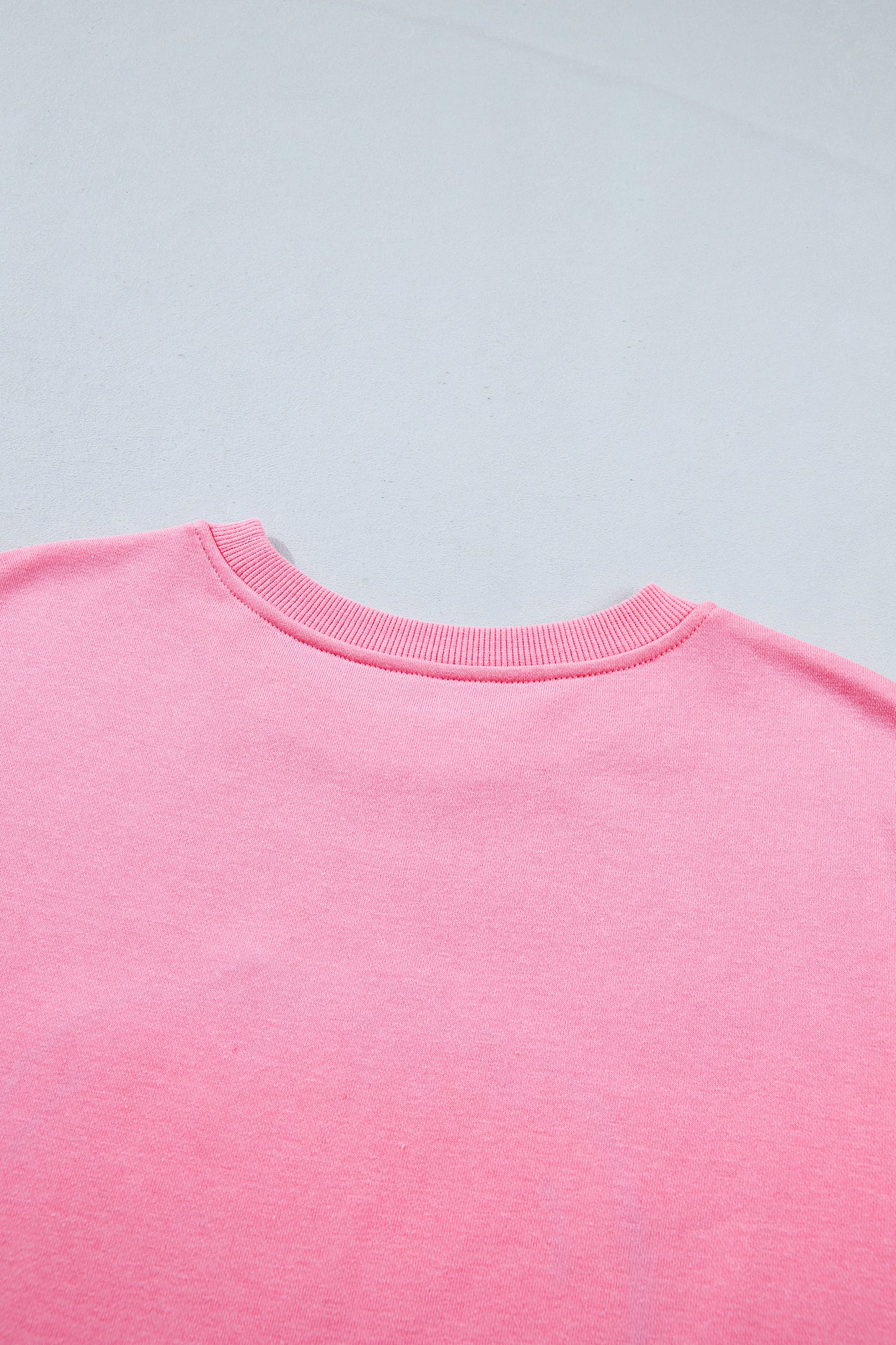 Pink Embroidered Pumpkin Halloween Crewneck Sweatshirt