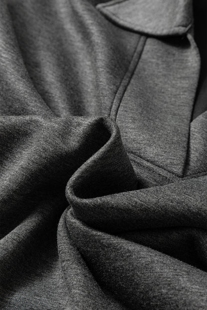 V Neck Collared Sweatshirt and Sweatpants Lounge Set