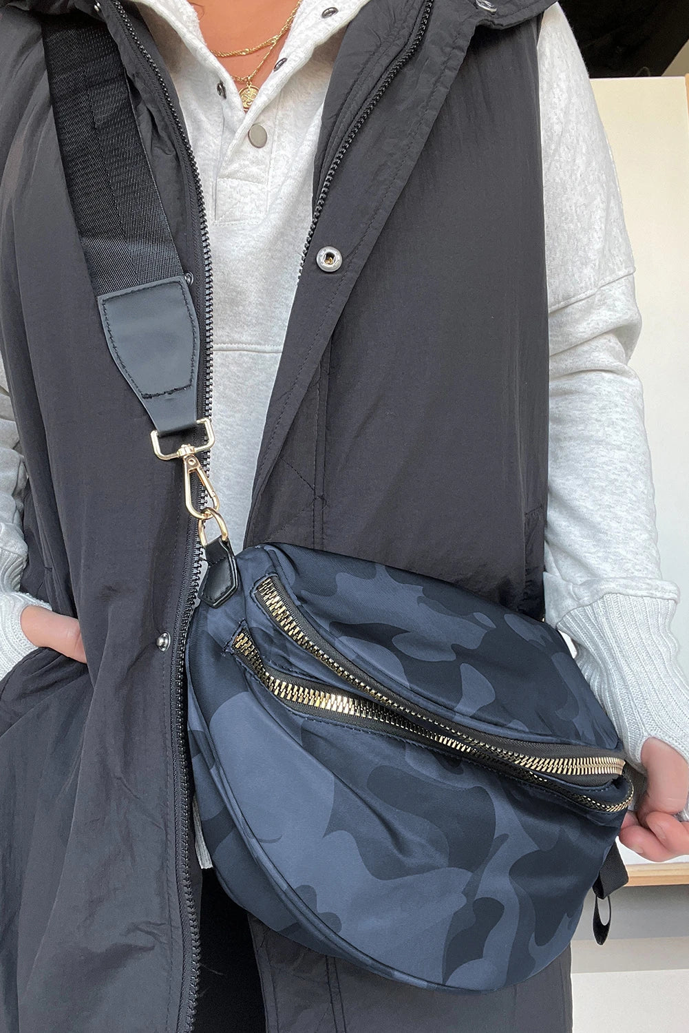 Trendy Camouflage Crossbody Shoulder Bag for Women