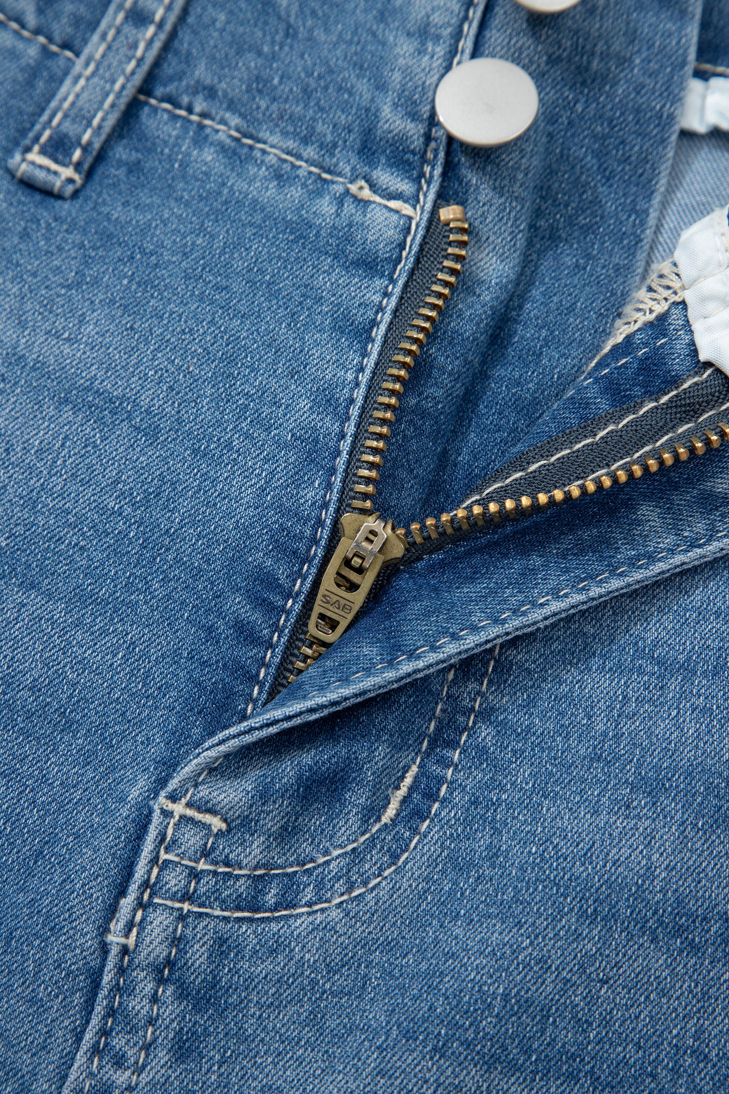 High Rise Seamed Cuffed Barrel Leg Jeans