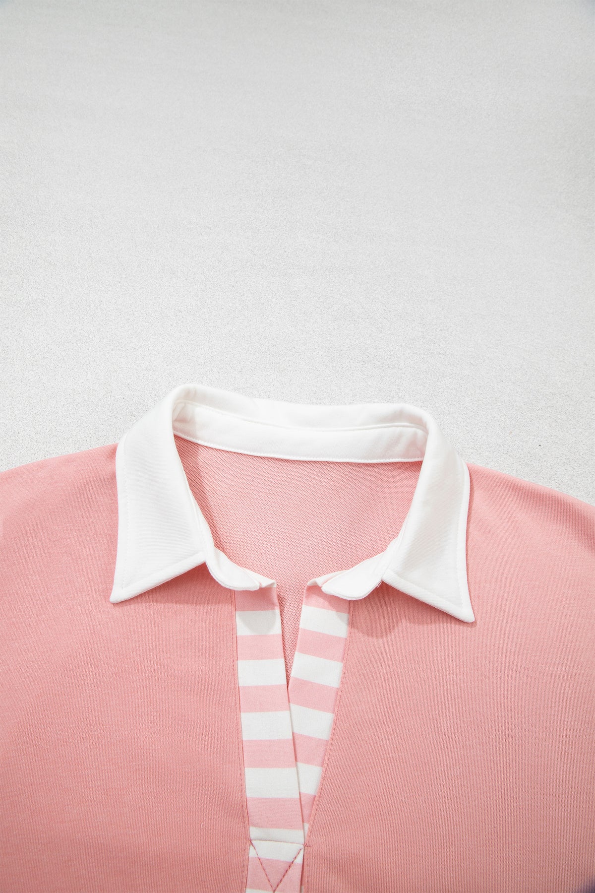 Women's Preppy Striped Color Block Matching Set