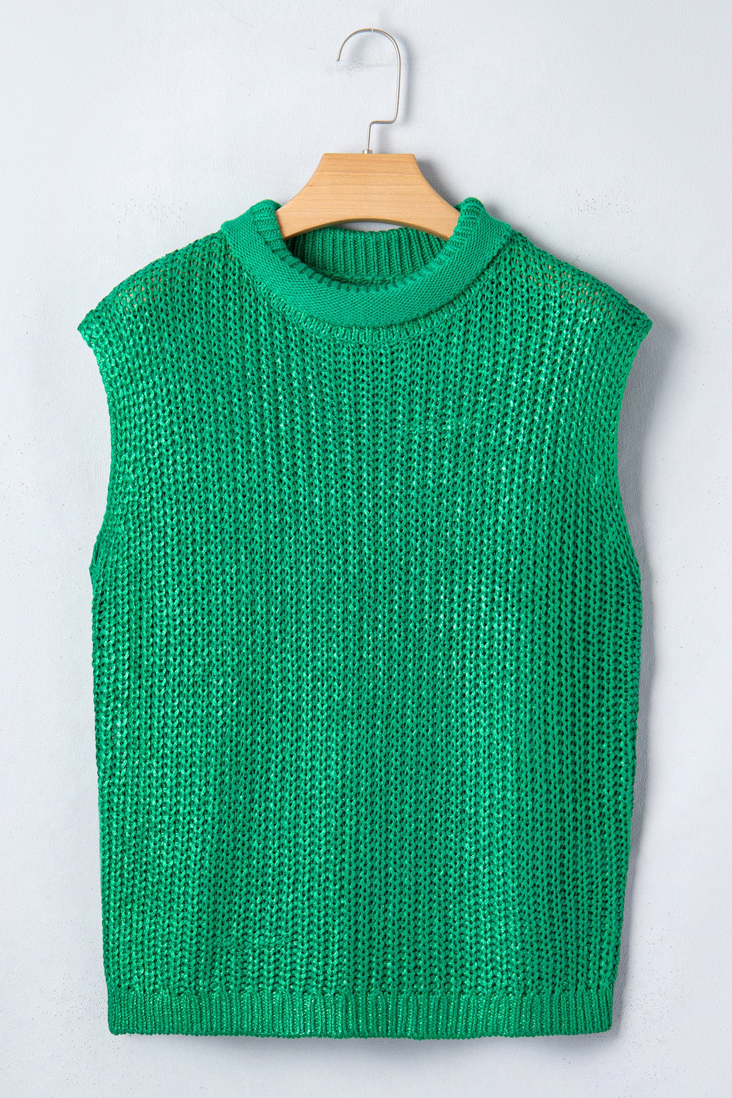 Mardi Gras Wisteria High Neck Knit Sweater Tee