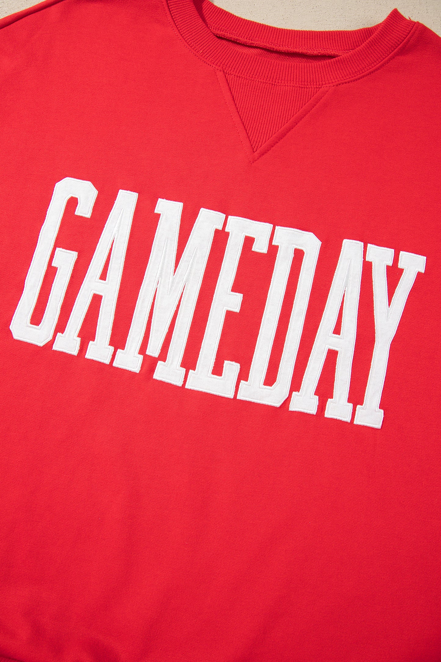 Fiery Red GAMEDAY Oversized Crewneck Sweatshirt