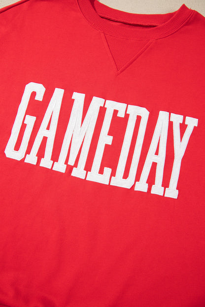 Fiery Red GAMEDAY Oversized Crewneck Sweatshirt