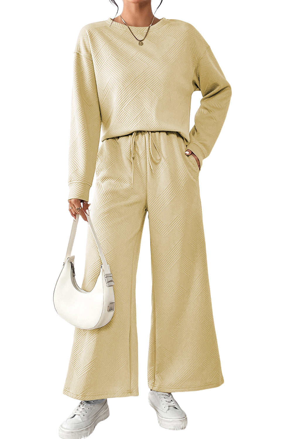 Dahlia Ultra Loose Textured 2pcs Slouchy Outfit