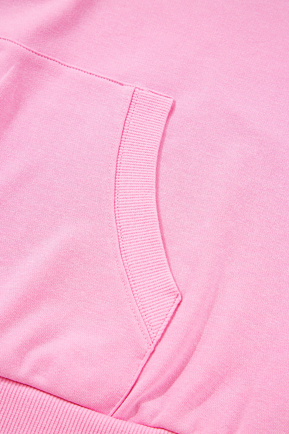 Bonbon Checkered Patchwork Half Zip Hoodie with Pocket