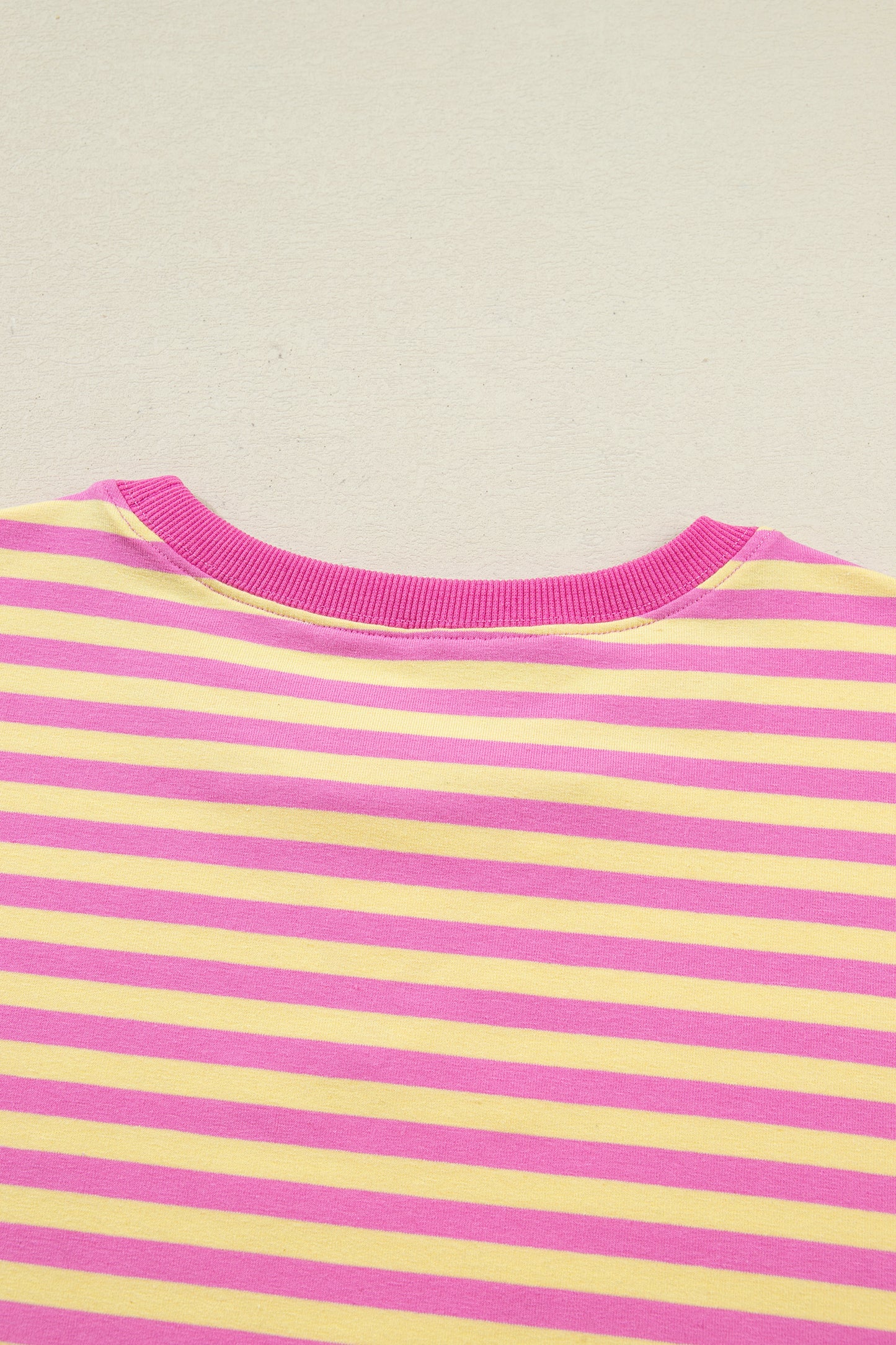 Striped Two Piece Lounge Set Womens Tee and Shorts