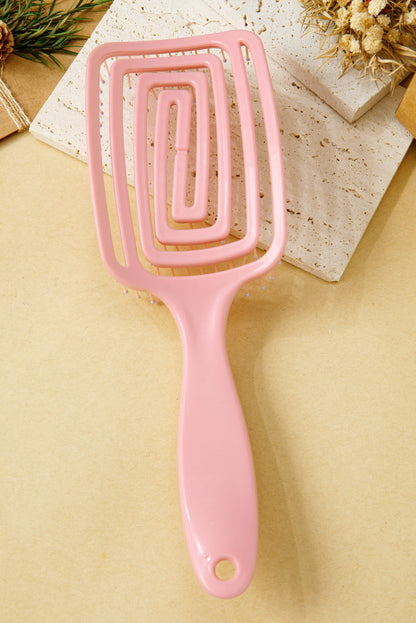 Pink Paddle Hair Brush Volume Detangling Scalp Massage