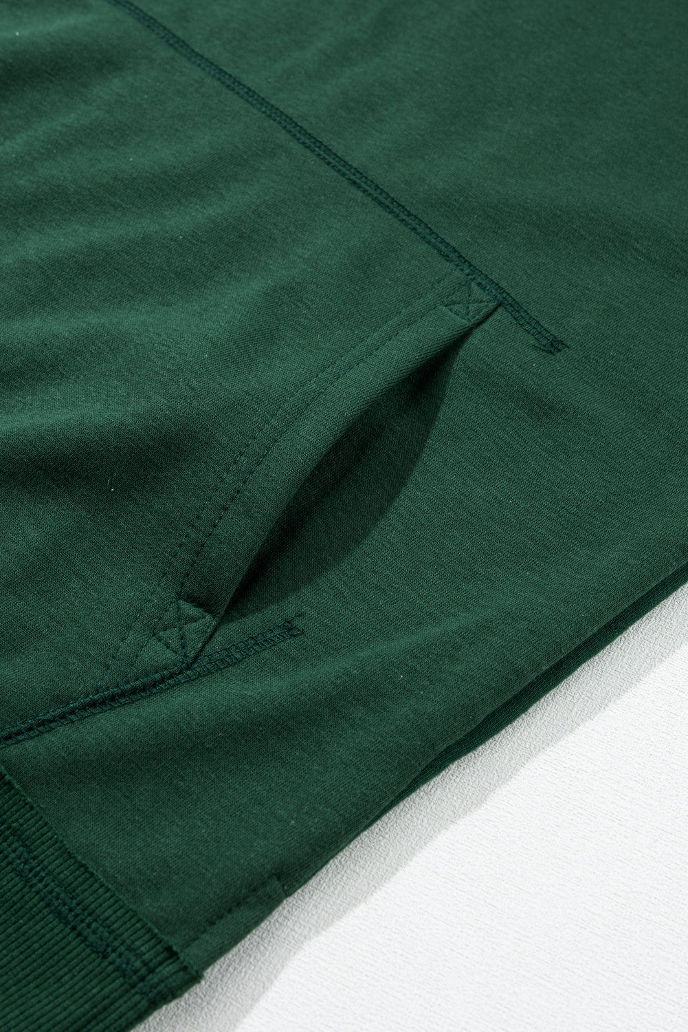 Chestnut Quilted Patchwork Exposed Seam Hoodie
