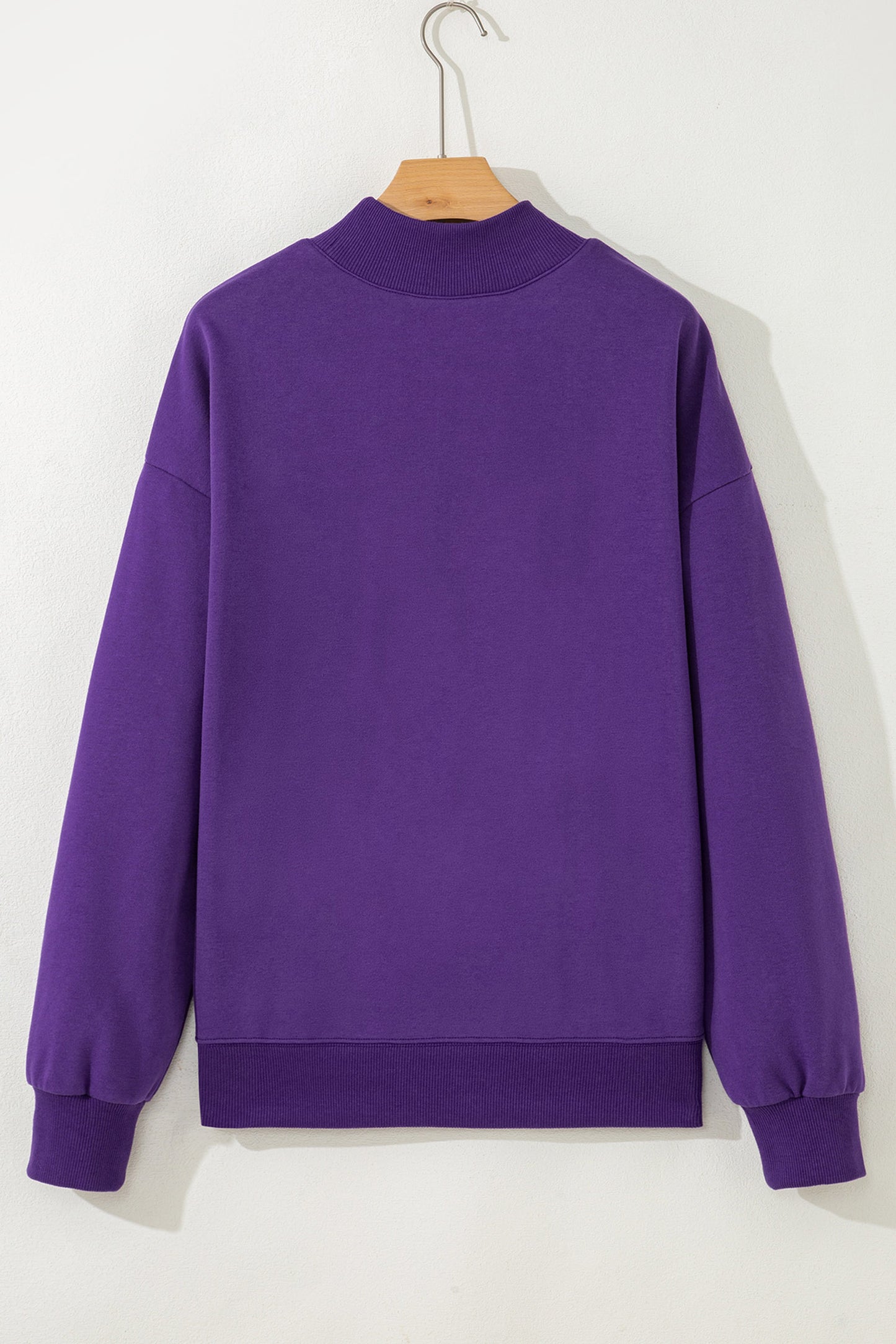 Halloween Ghost Graphic Mock Neck Sweatshirt