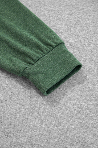 Red Dahlia Colorblock Raglan Long Sleeve T Shirt