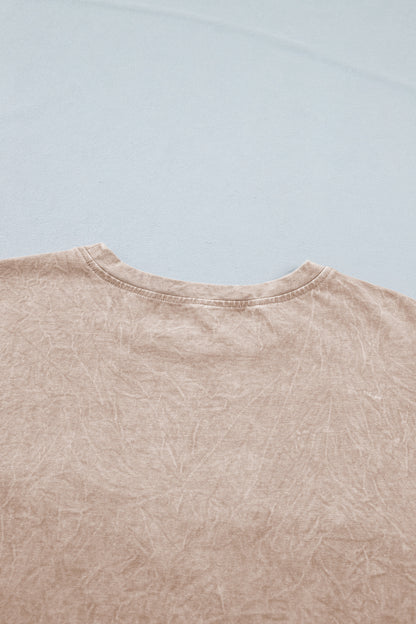 Mineral Washed Cotton Tee Saved by Grace Graphic