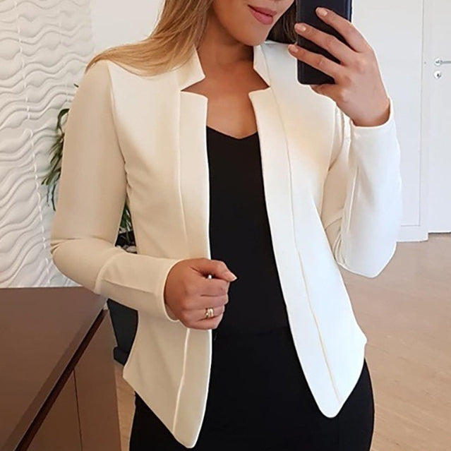 Women's Business Casual Open Front Blazer Work Jacket