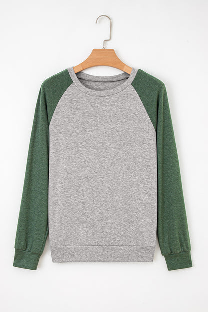 Red Dahlia Colorblock Raglan Long Sleeve T Shirt