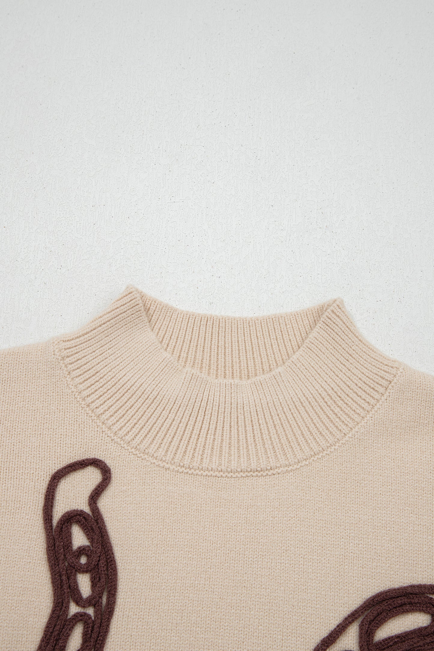 Western Horseshoe Knit Top Mock Neck Sweater Vest