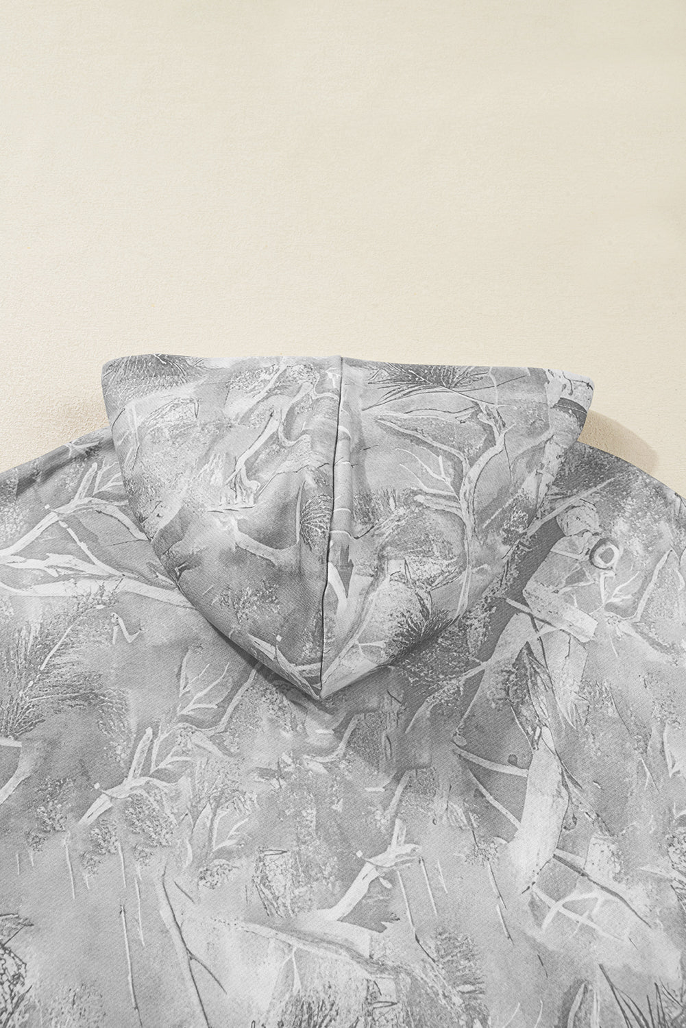 Woodland Camo Oversized Hoodie Pullover for Women