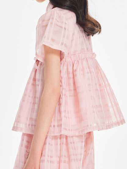 Girls Pink Bow Polo Shirt or Wide Leg Pants
