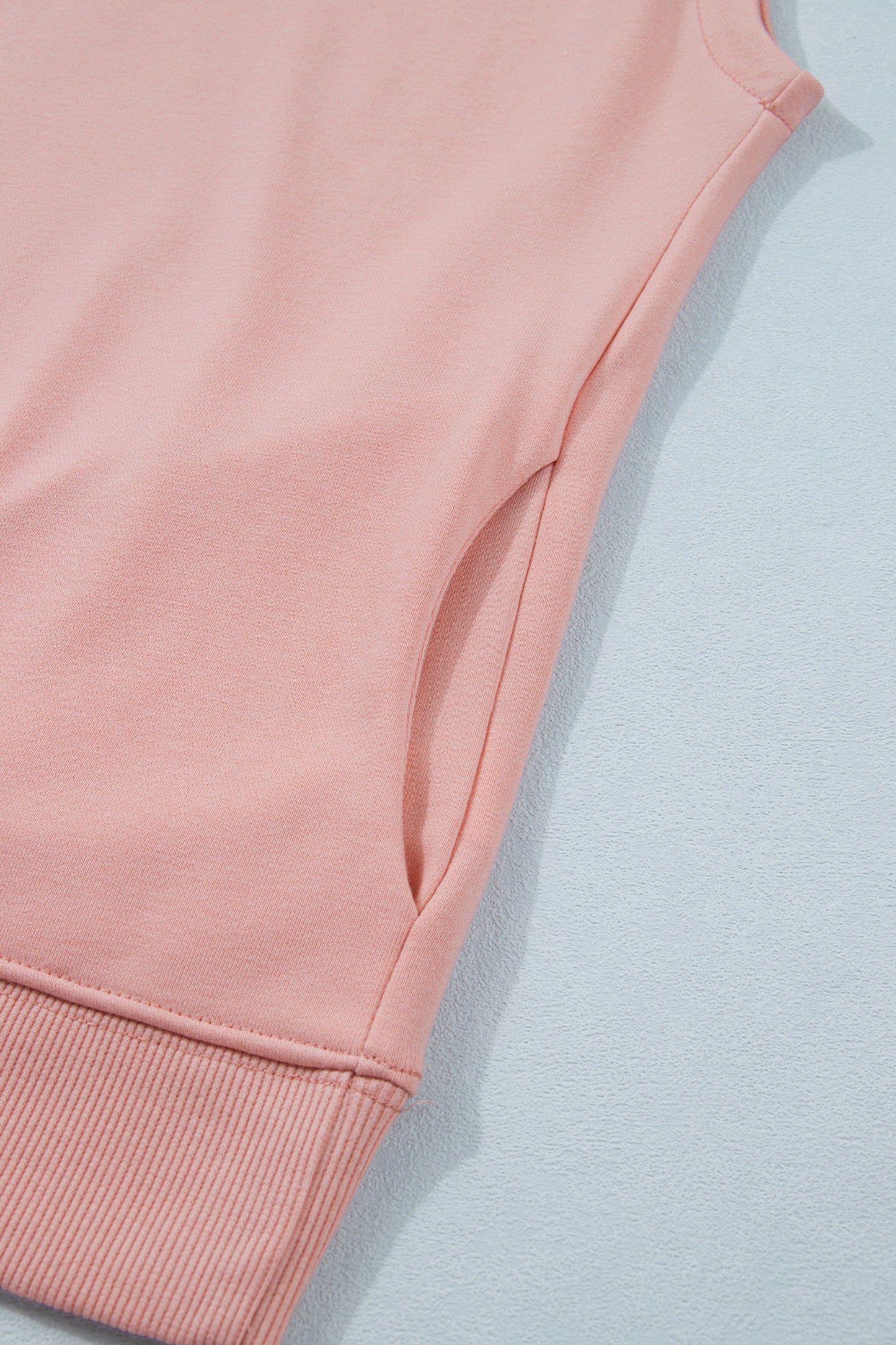 High Neck Cap Sleeve Loose Casual Top