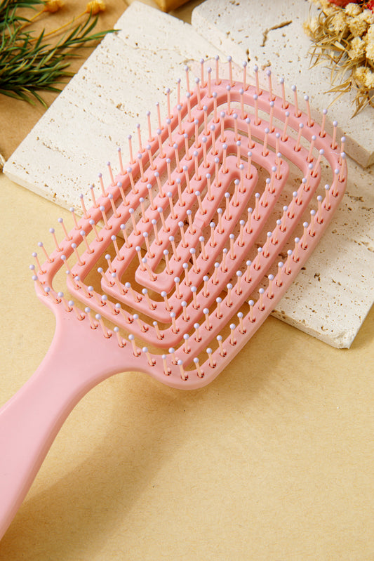 Pink Paddle Hair Brush Volume Detangling Scalp Massage