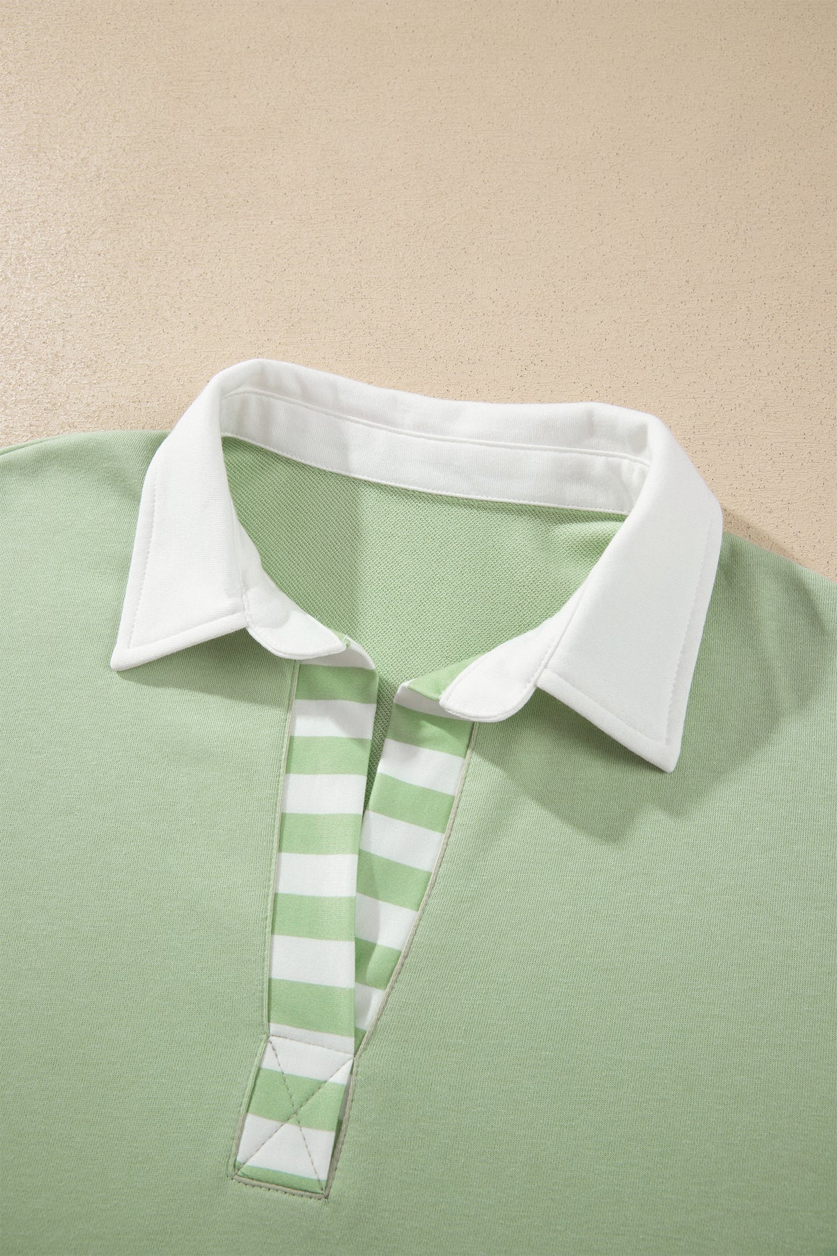 Women's Preppy Striped Color Block Matching Set