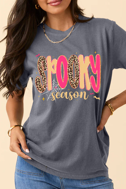 Spooky Season Halloween Graphic Short Sleeve Tee