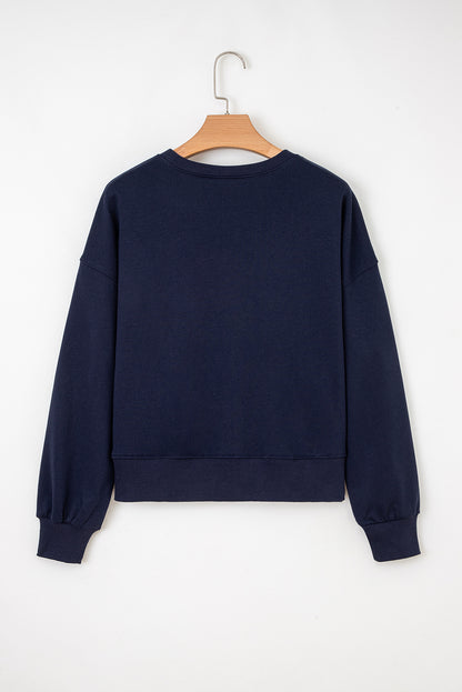 CLASSY UNTIL KICKOFF Football Graphic Oversized Sweatshirt