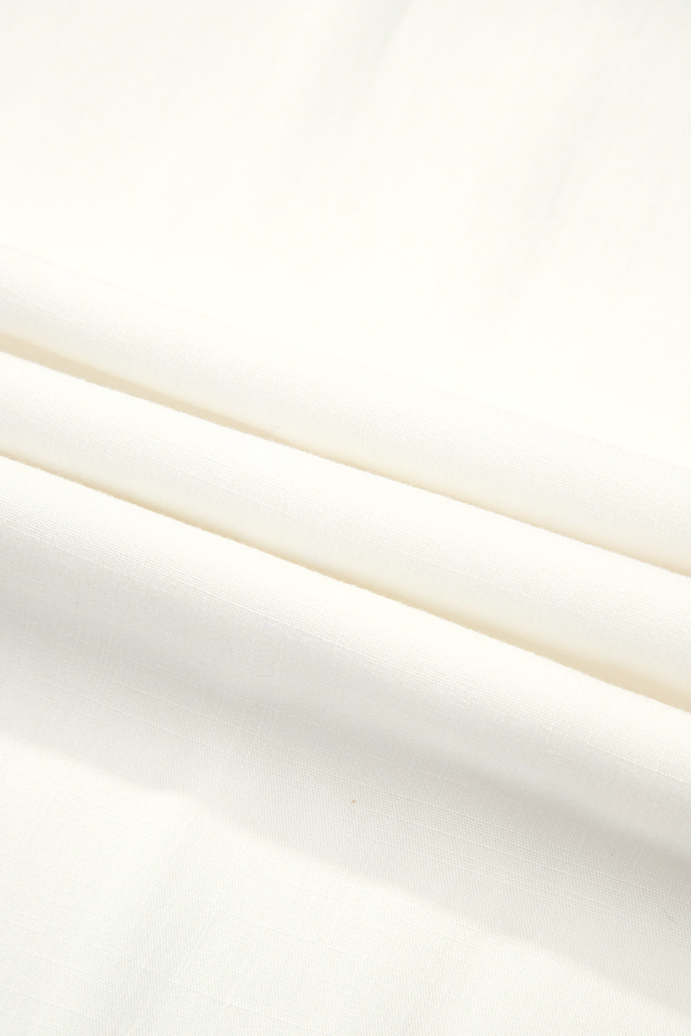 White High Waist Drawstring Wide Leg Palazzo Pants
