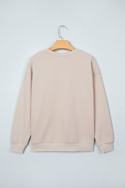 Western Horse Horseshoe Graphic Oversized Sweatshirt