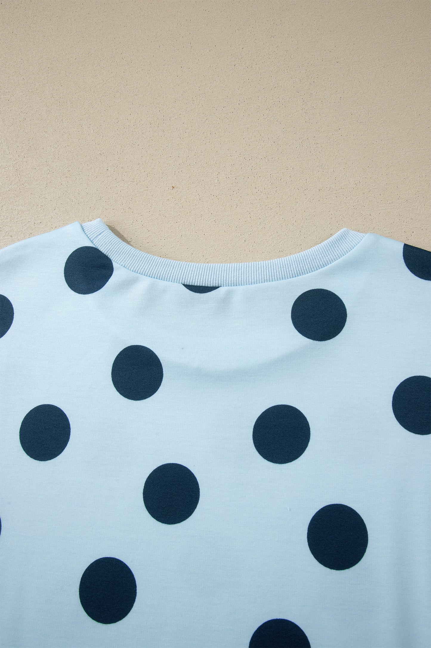 Polka Dot Lounge Set Tee and Drawstring Shorts Set