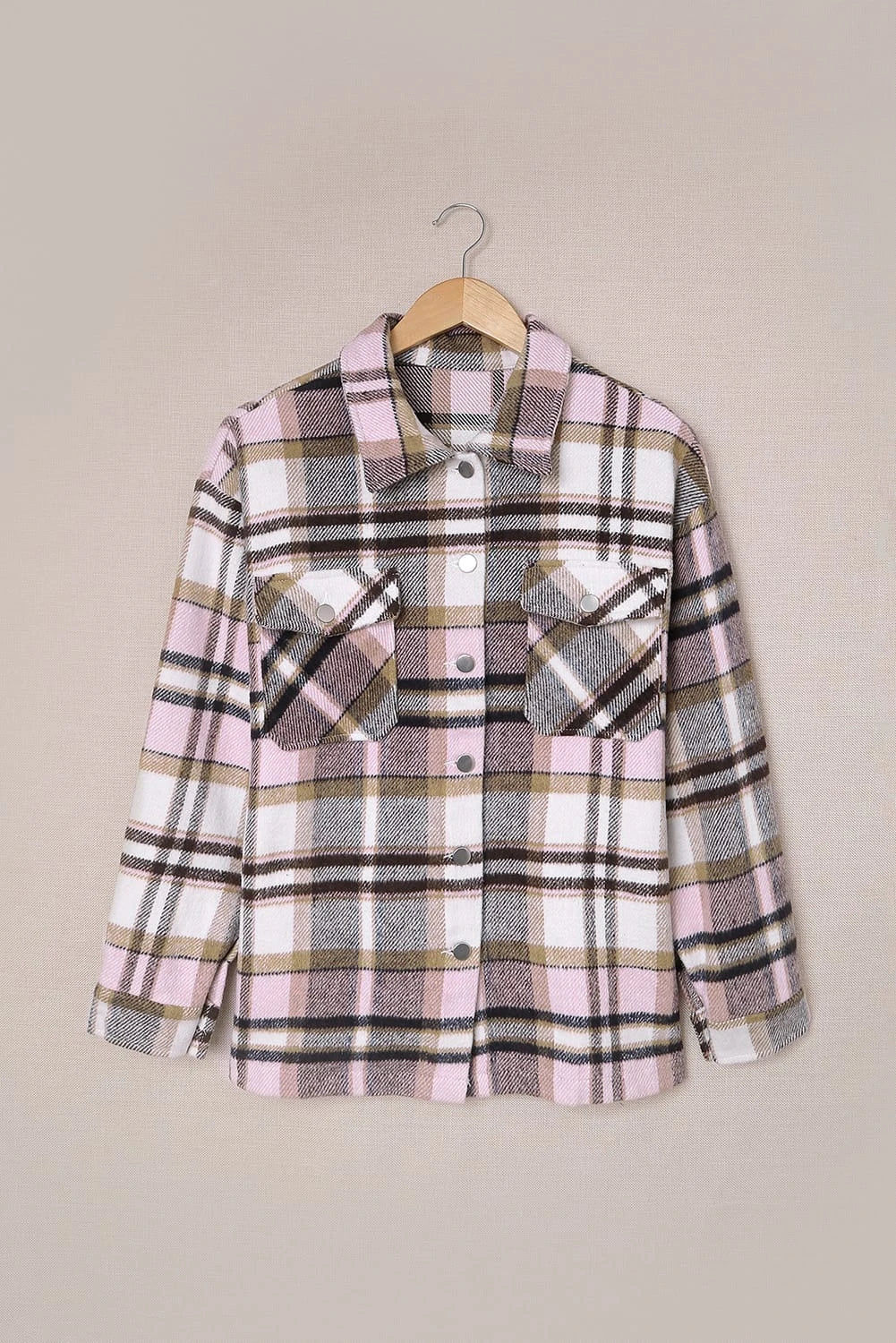 Plaid Button Down Oversized Shacket