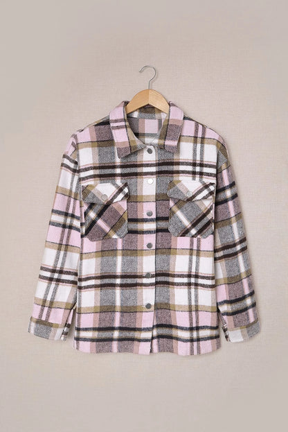 Plaid Button Down Oversized Shacket