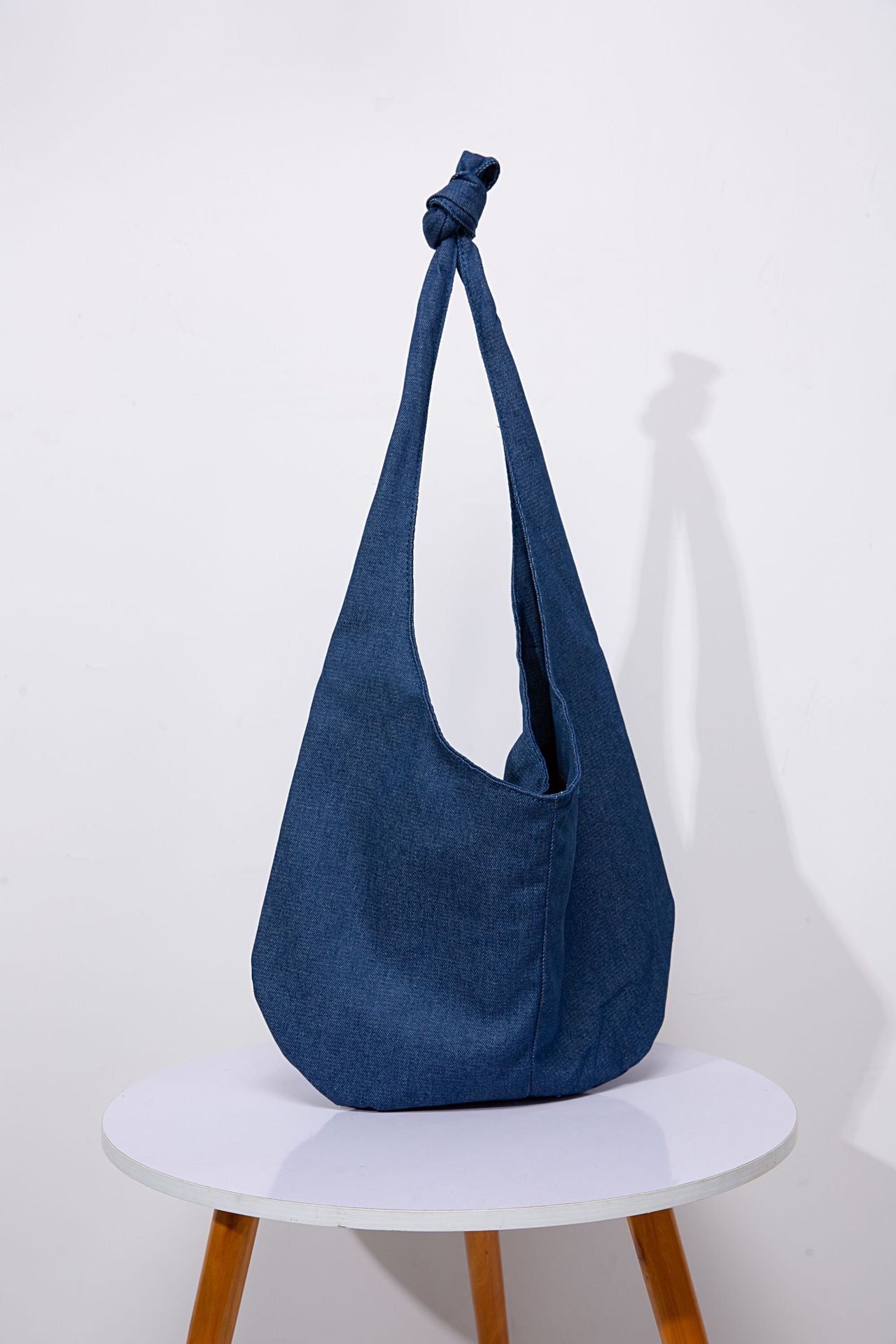 Vintage Denim Canvas Shoulder Tote Bag for Women