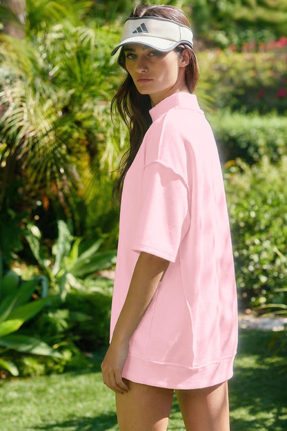 Oversized Two Piece Set Women Casual Tee Shorts Outfit
