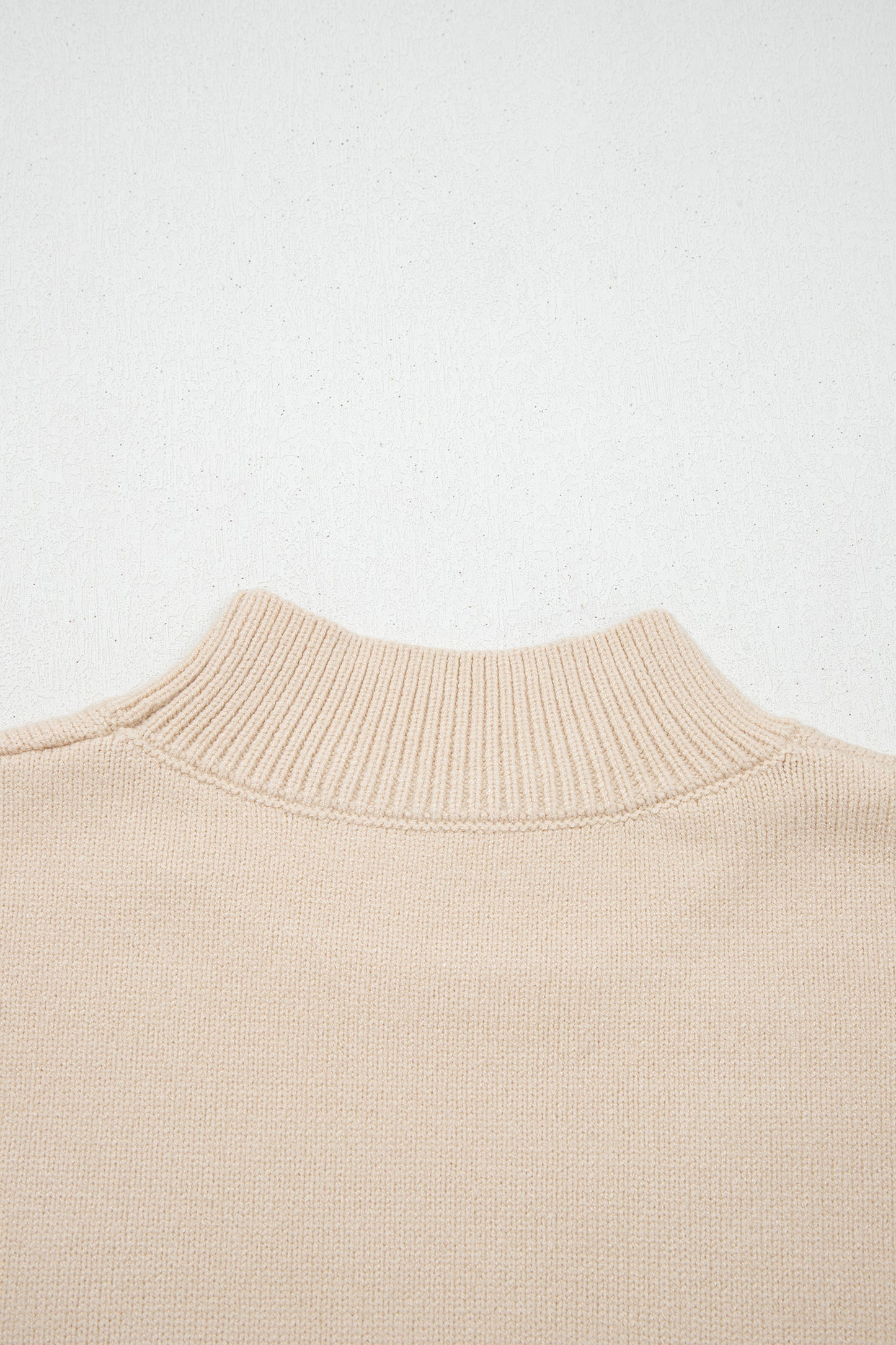Western Horseshoe Knit Top Mock Neck Sweater Vest