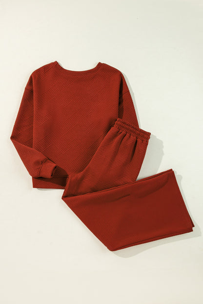 Dahlia Ultra Loose Textured 2pcs Slouchy Outfit