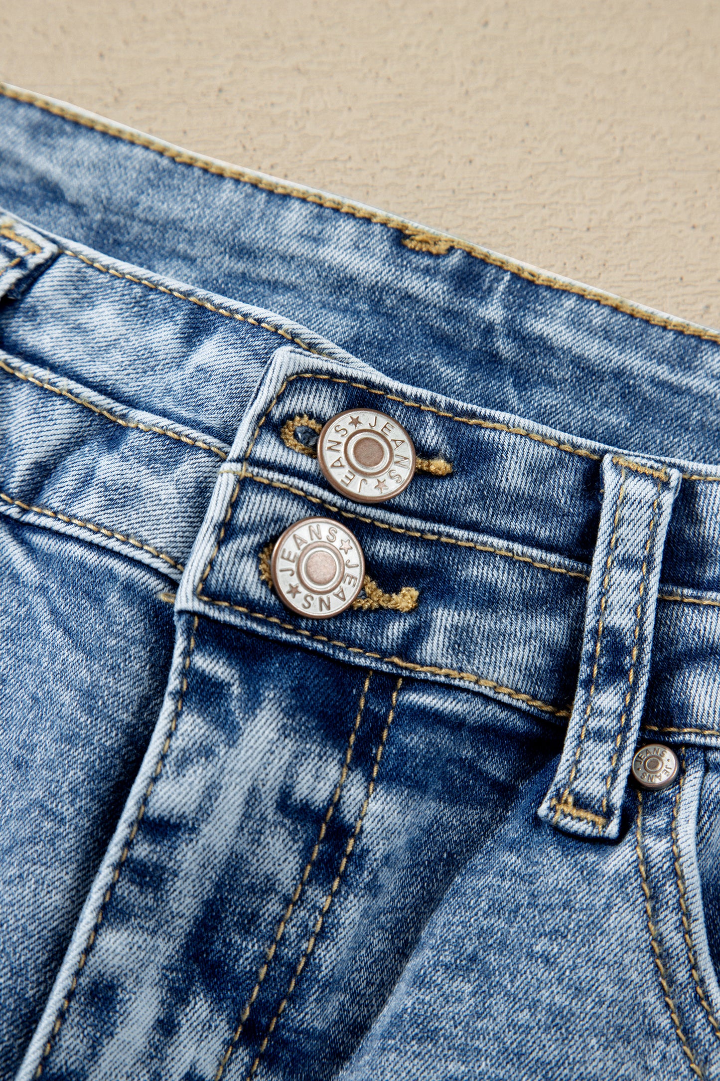 Western Light Wash High Waist Wide Leg Denim Jeans