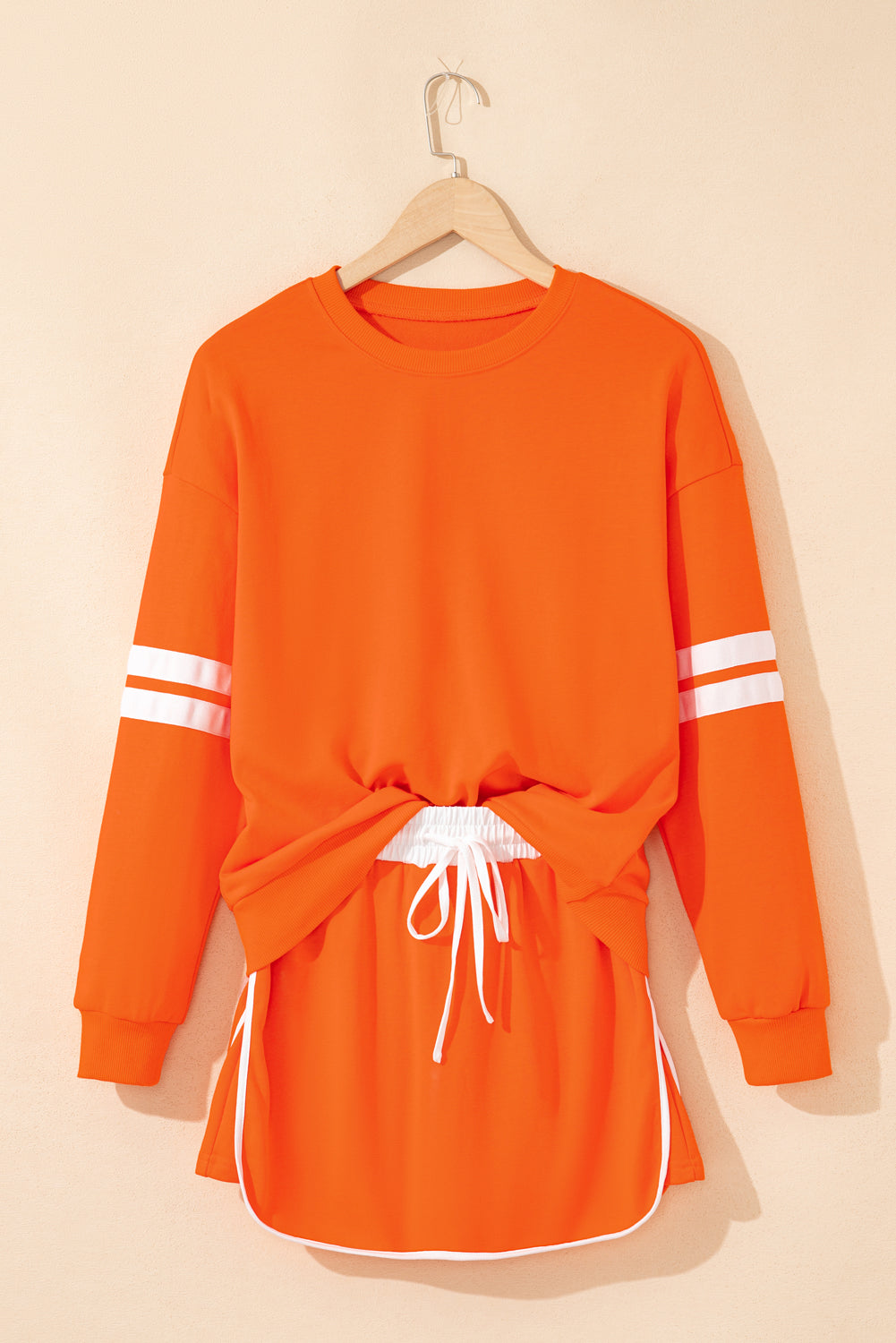Orange Game Day Varsity Sweatshirt & Skort Set