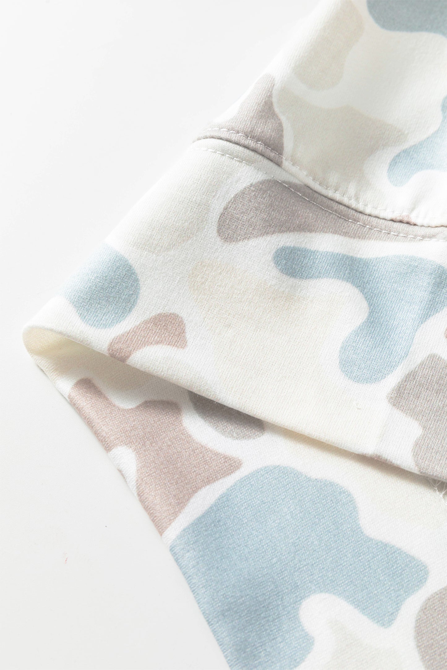 Camo Print Hooded Pullover Long Sleeve Casual Top