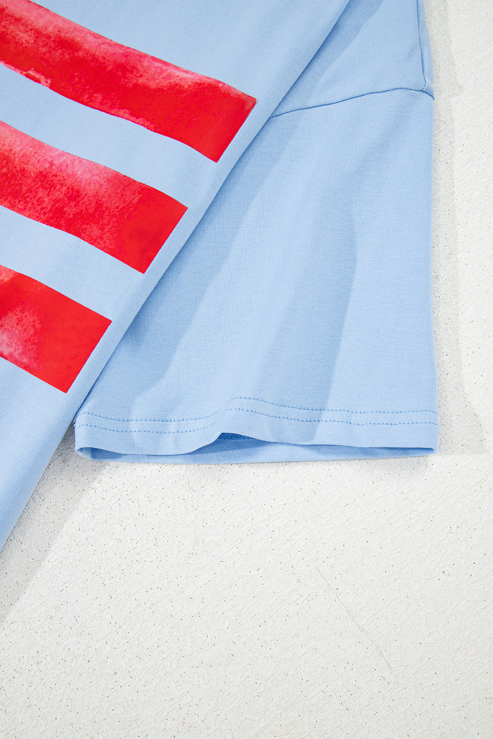 Blue Flag Bow Graphic Tee Flag Day Independence