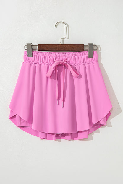 Women’s High Waist Drawstring Tennis Skort with Lining