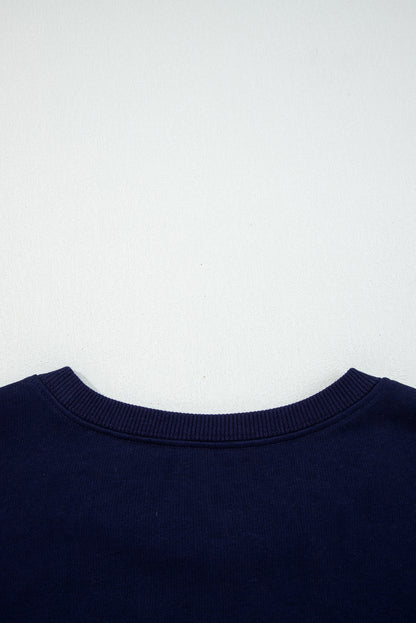CLASSY UNTIL KICKOFF Football Graphic Oversized Sweatshirt