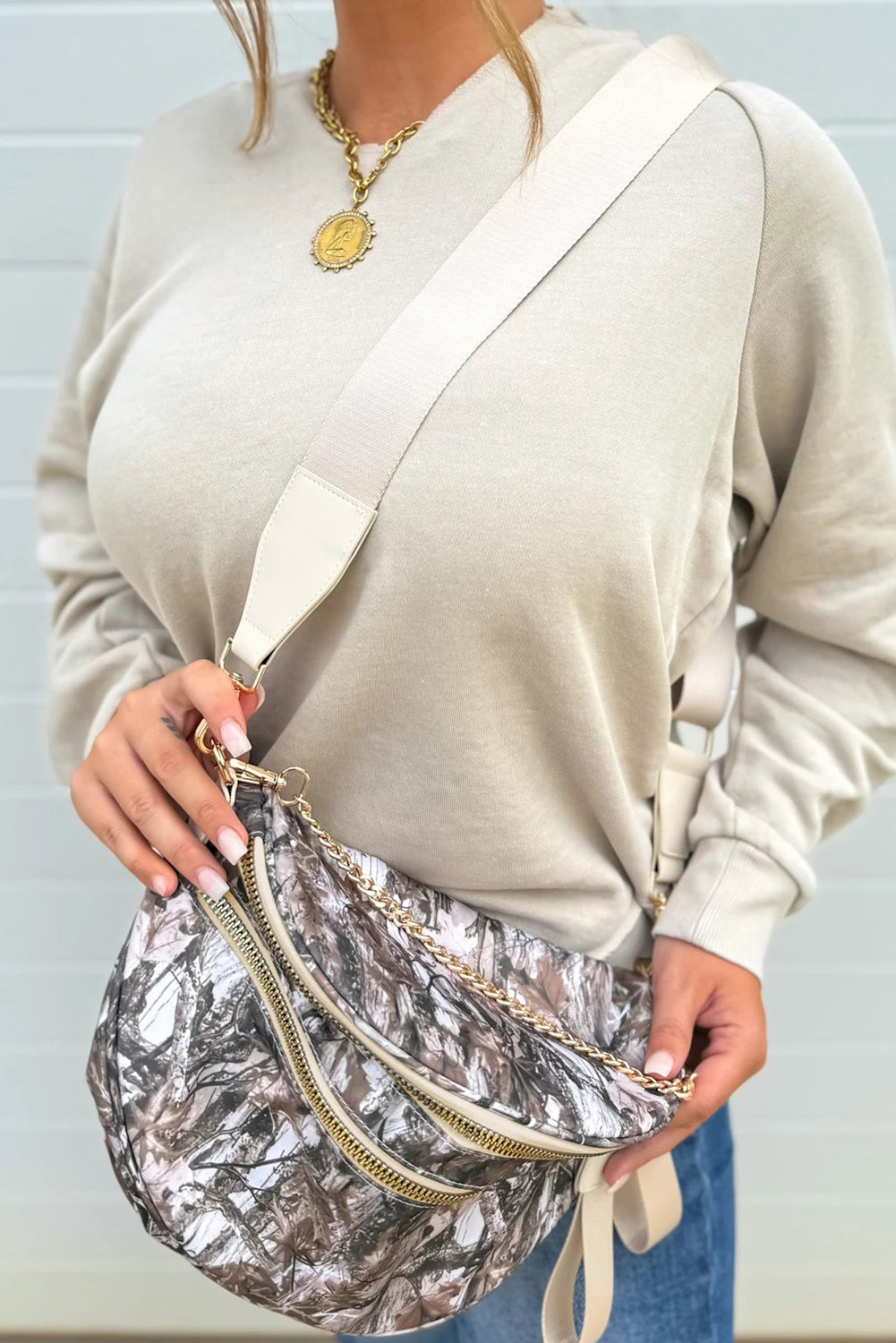 Trendy Camouflage Crossbody Shoulder Bag for Women