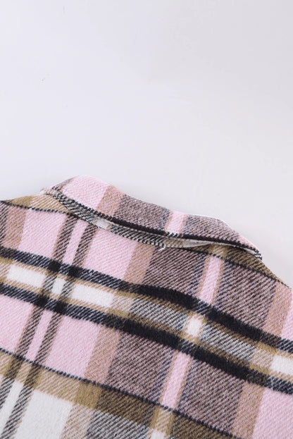 Plaid Button Down Oversized Shacket
