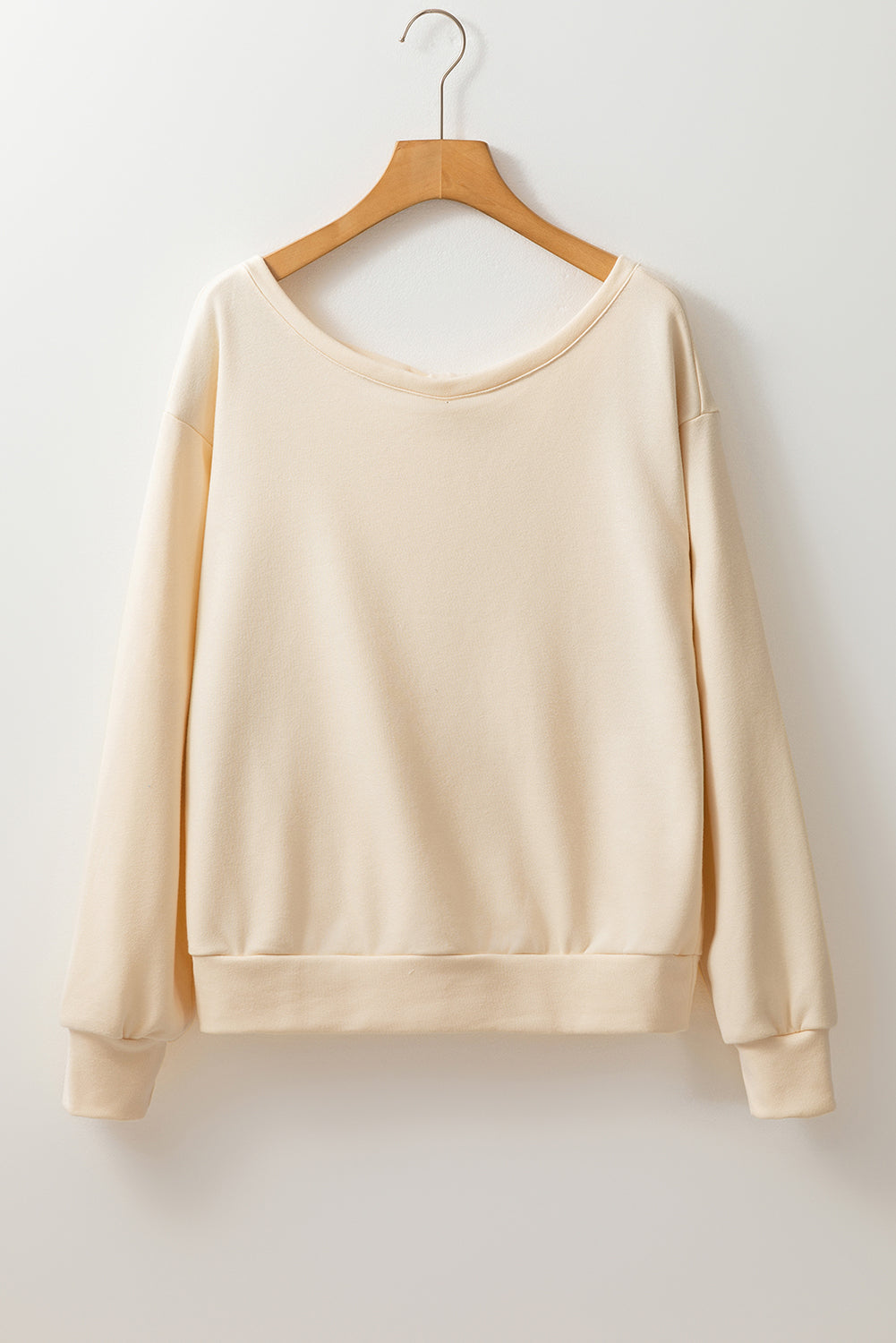 Bowknot Dewback Round Neck Sweatshirt