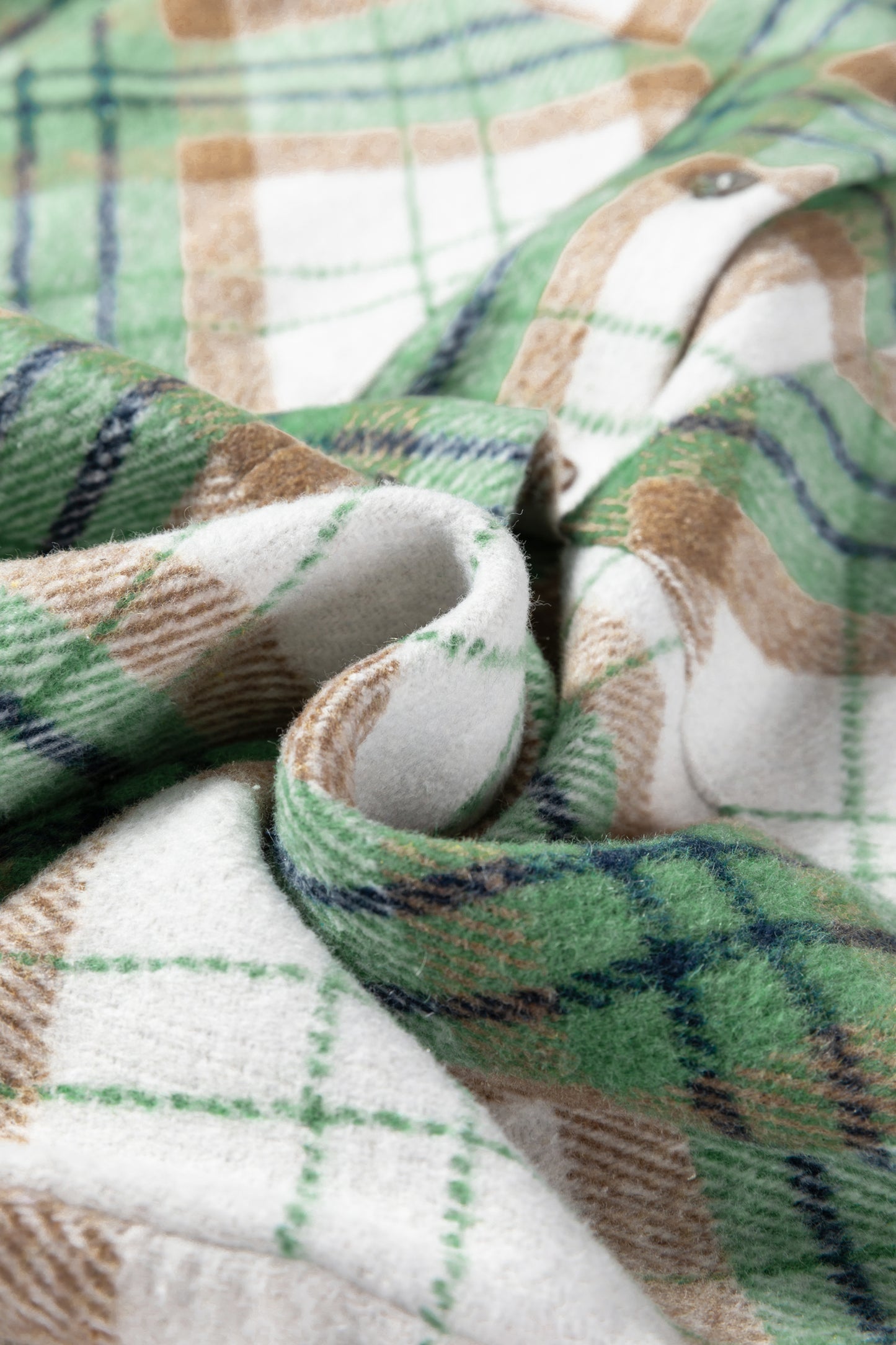 Christmas Plaid Button Down Flannel Shacket for Women