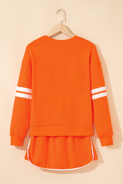 Orange Game Day Varsity Sweatshirt & Skort Set