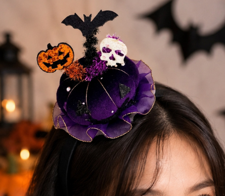 Halloween Hair Clips for Girls Pumpkin Witch Spider Bat