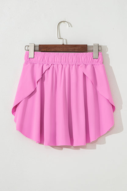 Women’s High Waist Drawstring Tennis Skort with Lining