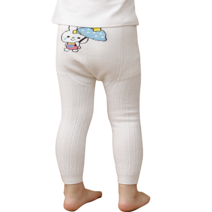 Toddler Cartoon Warm Fleece Lined Winter Leggings Pants