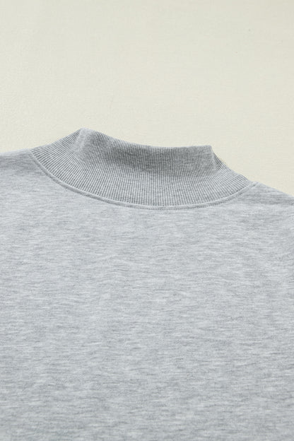 High Neck Cap Sleeve Loose Casual Top